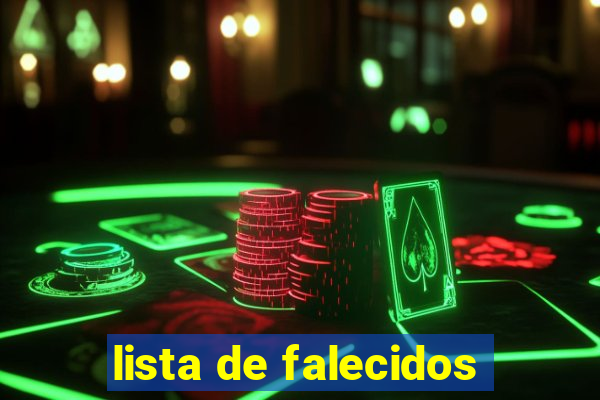 lista de falecidos